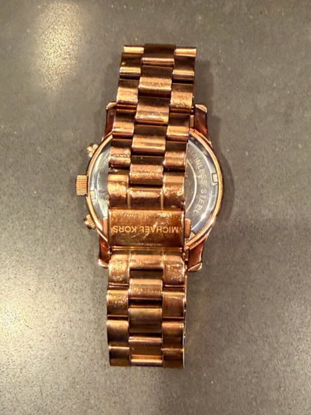 Michael Kors MK5940 Runway Iridescent Gold Tone Watch - Picture 2 of 2
